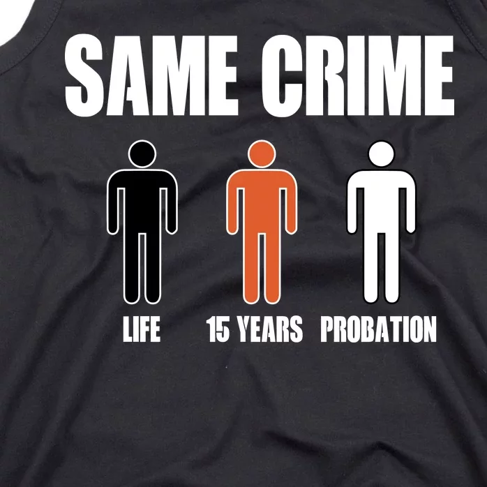 Same Crime Life 15 Years Probation Equality Tank Top