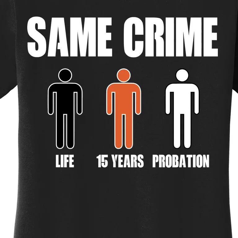 Same Crime Life 15 Years Probation Equality Women's T-Shirt