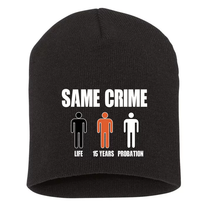 Same Crime Life 15 Years Probation Equality Short Acrylic Beanie