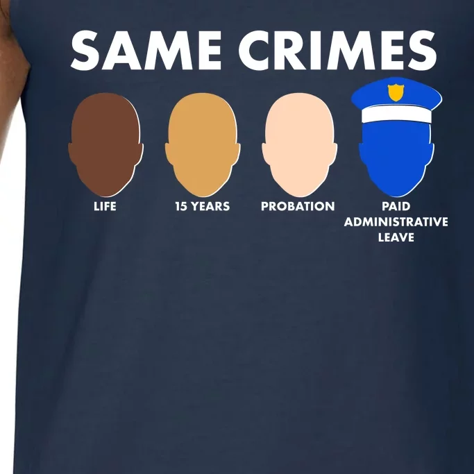 Same Crimes Black Lives Matter Comfort Colors® Tank Top