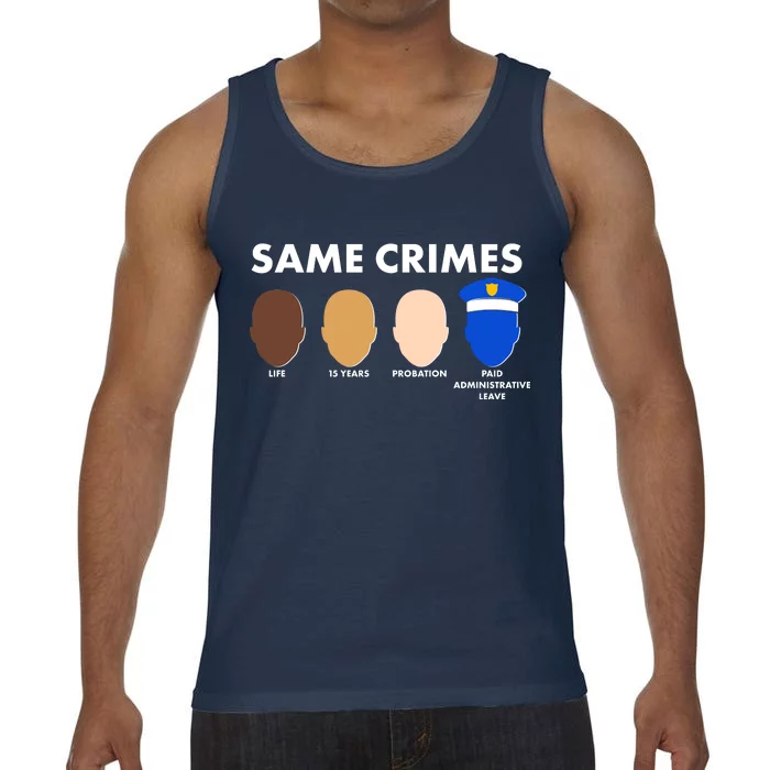 Same Crimes Black Lives Matter Comfort Colors® Tank Top