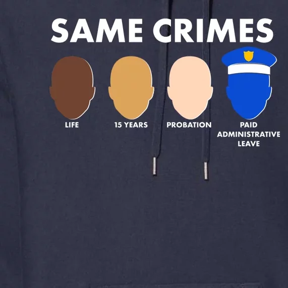 Same Crimes Black Lives Matter Premium Hoodie