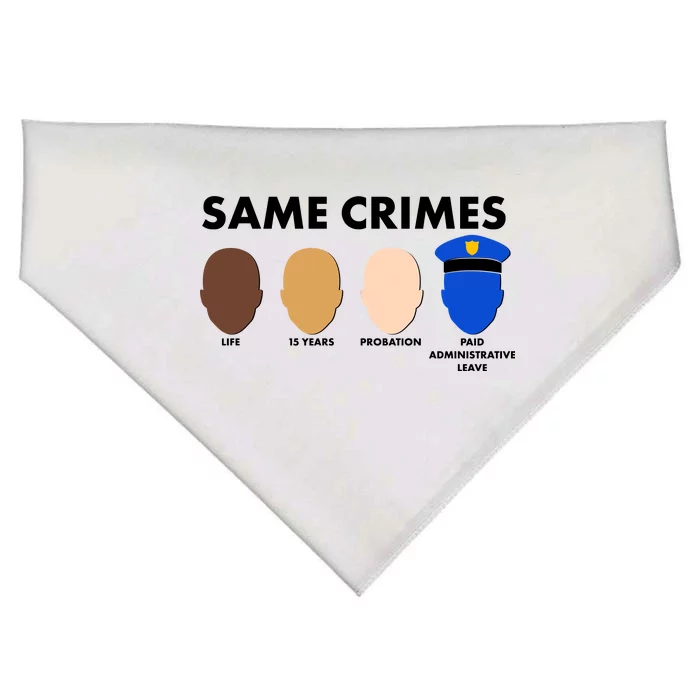 Same Crimes Black Lives Matter USA-Made Doggie Bandana