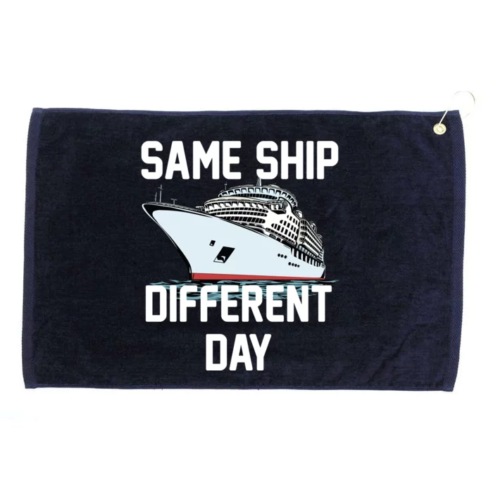 Same Ship Different Day Grommeted Golf Towel