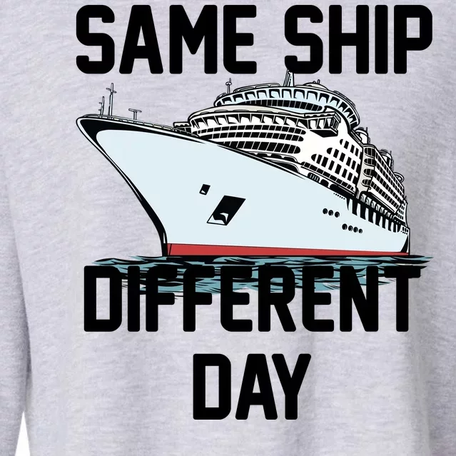 Same Ship Different Day Cropped Pullover Crew