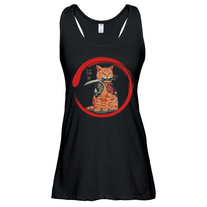 Samurai Cattana Emblem Ladies Essential Flowy Tank