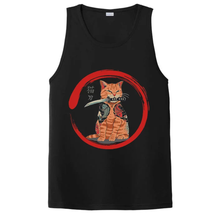 Samurai Cattana Emblem Performance Tank