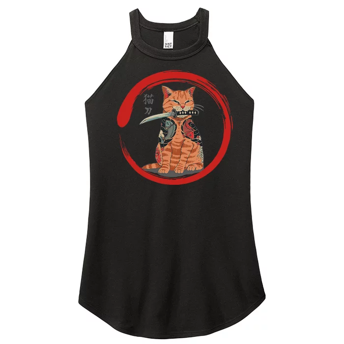 Samurai Cattana Emblem Women’s Perfect Tri Rocker Tank