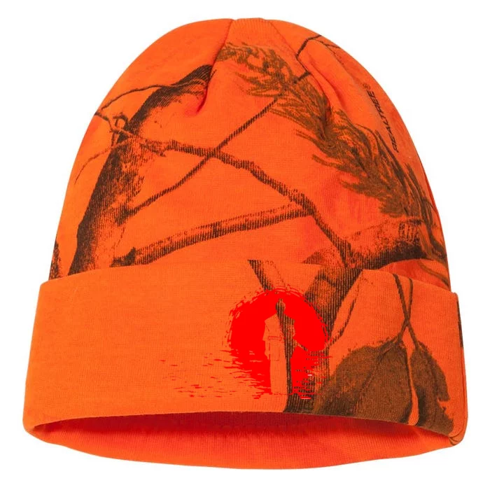 Samurai Red Sun Warrior Hollow Kati - 12in Camo Beanie