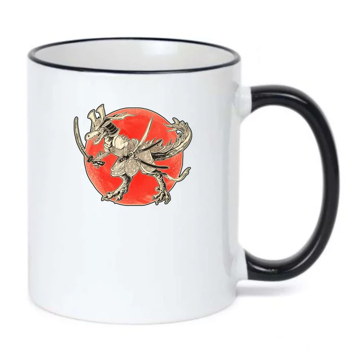 Samurai T-Rex Black Color Changing Mug