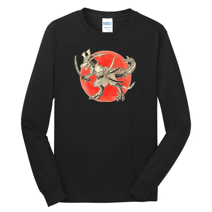 Samurai T-Rex Tall Long Sleeve T-Shirt