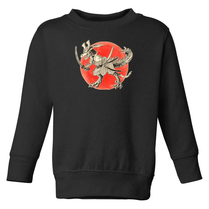 Samurai T-Rex Toddler Sweatshirt