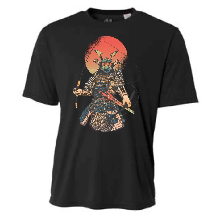 Samurai Warrior Fishing Cooling Performance Crew T-Shirt