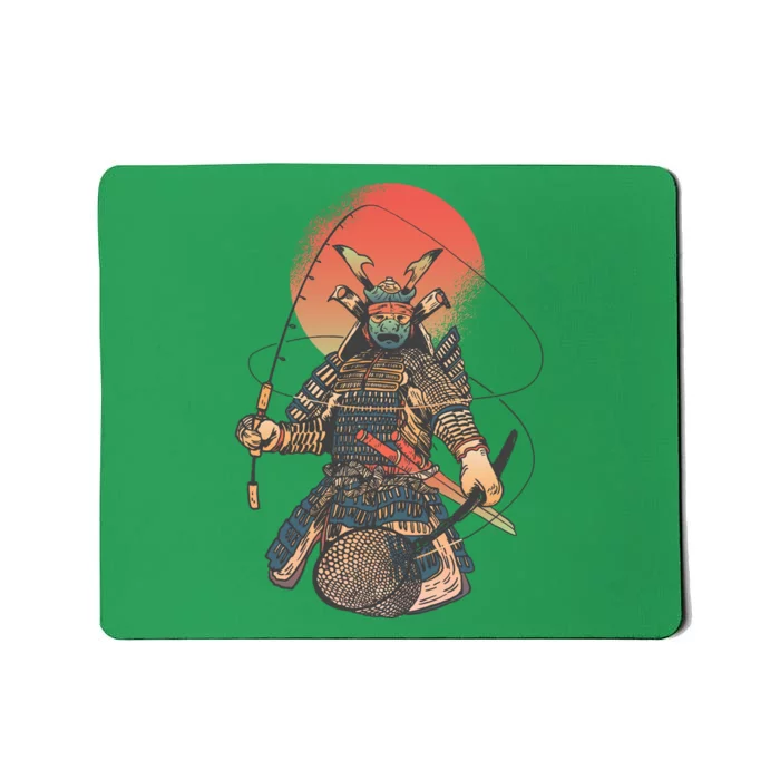 Samurai Warrior Fishing Mousepad