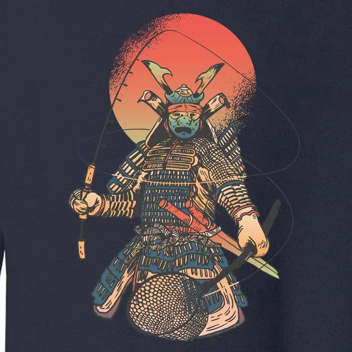 Samurai Warrior Fishing Toddler Sweatshirt