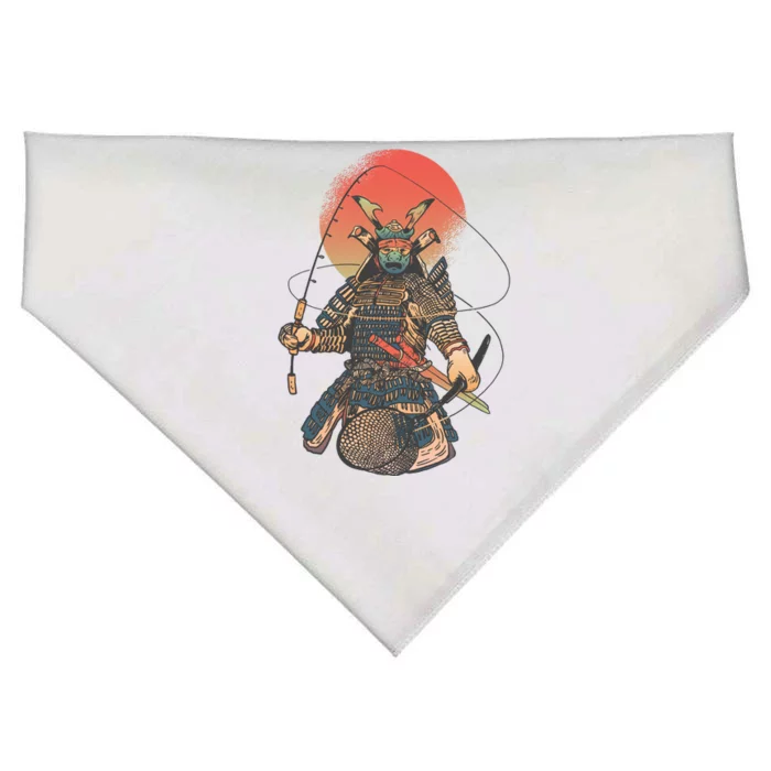 Samurai Warrior Fishing USA-Made Doggie Bandana