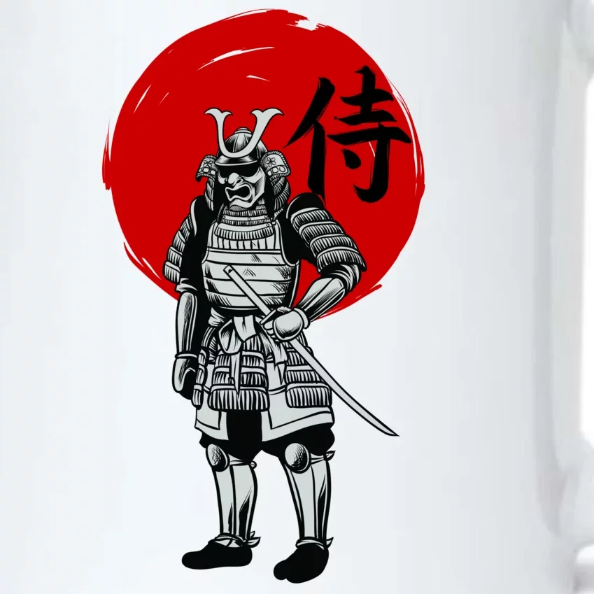 Samurai Warrior Graphic Black Color Changing Mug