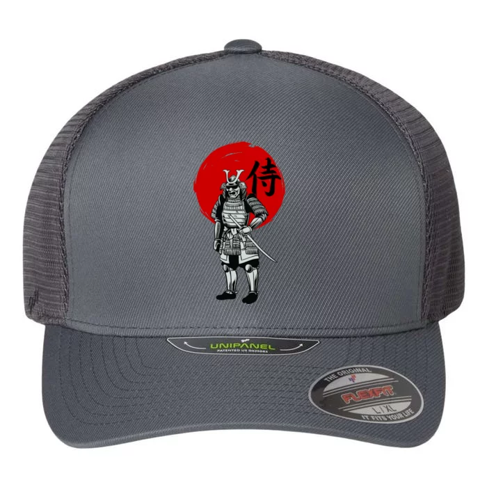 Samurai Warrior Graphic Flexfit Unipanel Trucker Cap