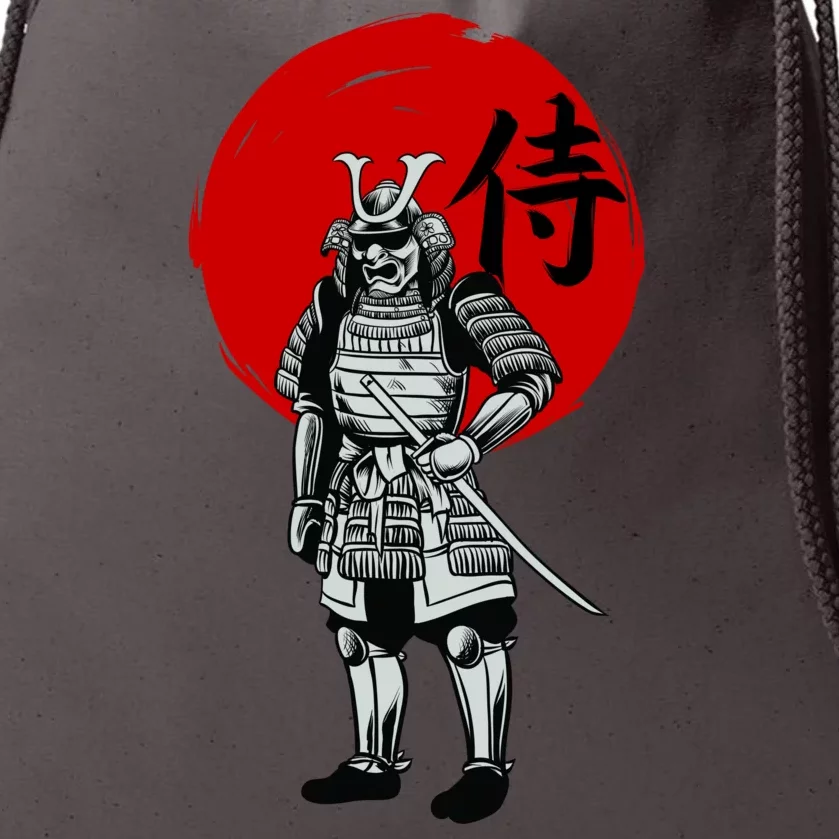 Samurai Warrior Graphic Drawstring Bag