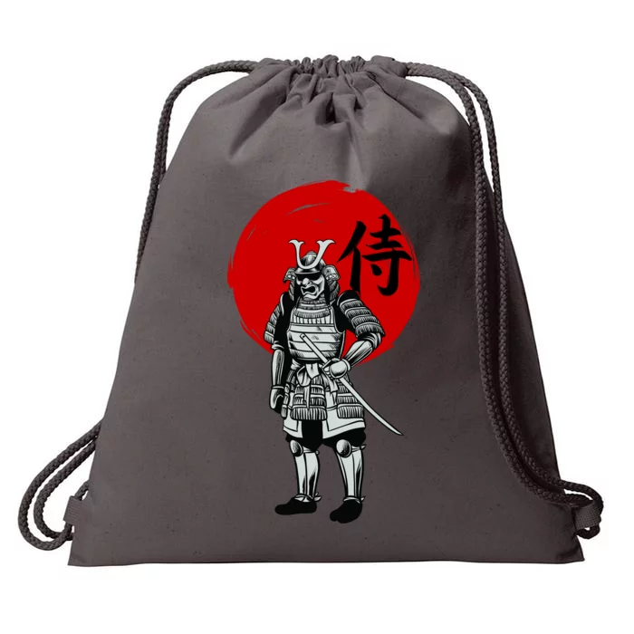 Samurai Warrior Graphic Drawstring Bag