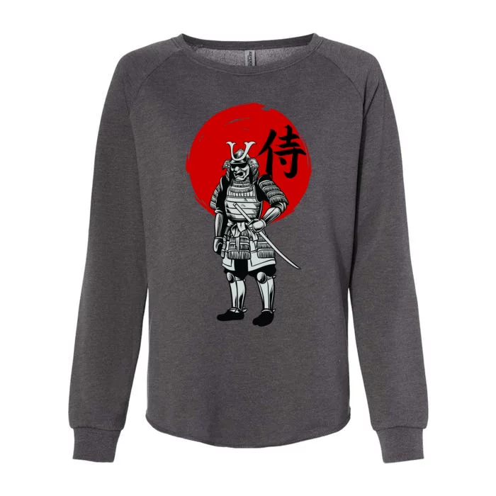 Samurai Warrior Graphic Womens California Wash Sweatshirt