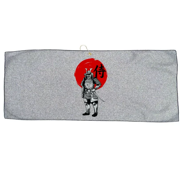 Samurai Warrior Graphic Large Microfiber Waffle Golf Towel