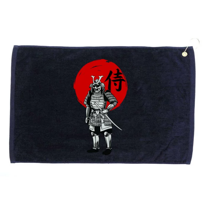 Samurai Warrior Graphic Grommeted Golf Towel