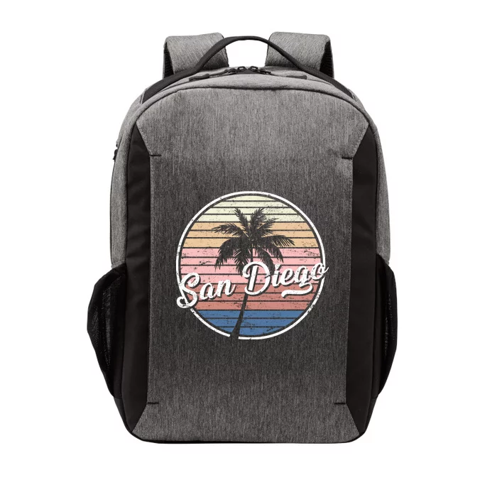 San Diego Palm Tree Vintage Retro Vector Backpack