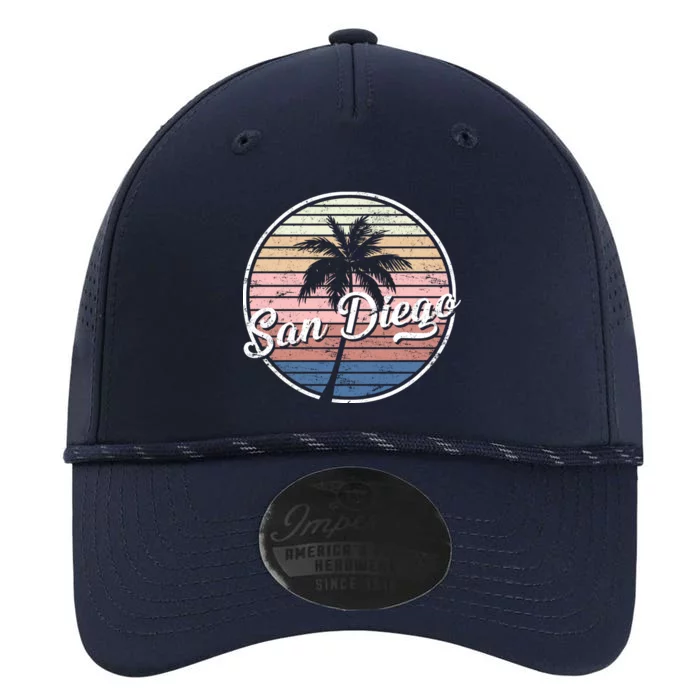 San Diego Palm Tree Vintage Retro Performance The Dyno Cap