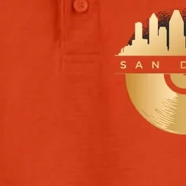 San Diego Vinyl Skyline Dry Zone Grid Performance Polo