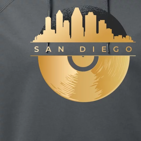 San Diego Vinyl Skyline Performance Fleece Hoodie