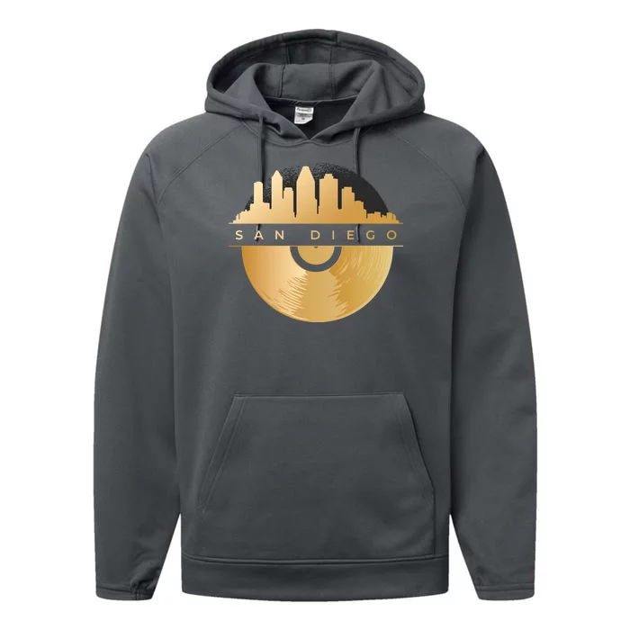 San Diego Vinyl Skyline Performance Fleece Hoodie