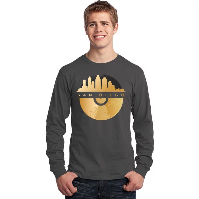 San Diego Vinyl Skyline Tall Long Sleeve T-Shirt