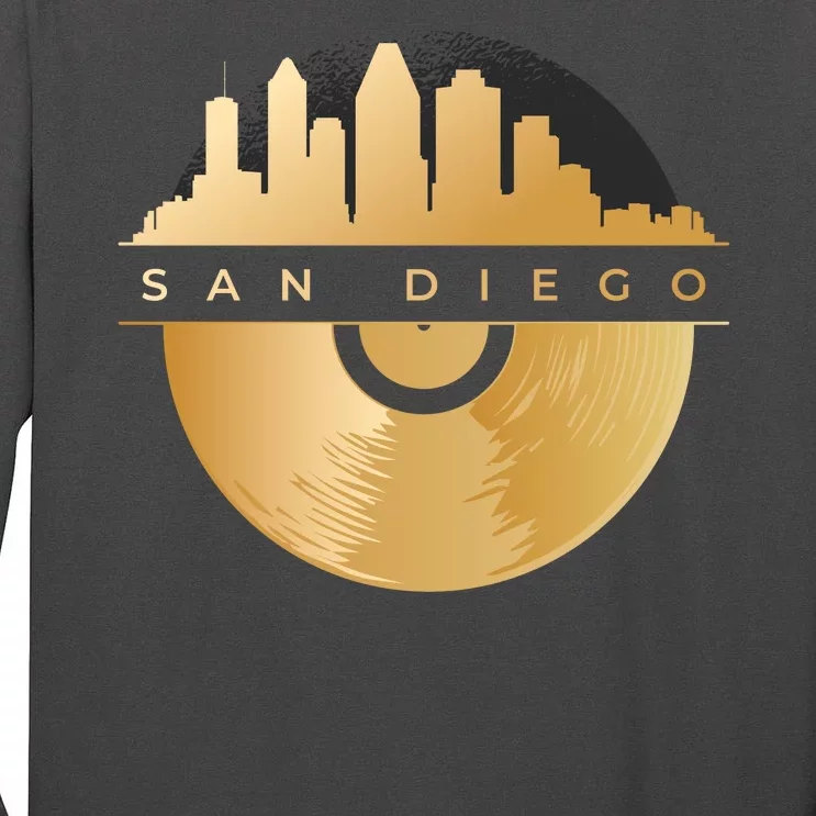 San Diego Vinyl Skyline Tall Long Sleeve T-Shirt