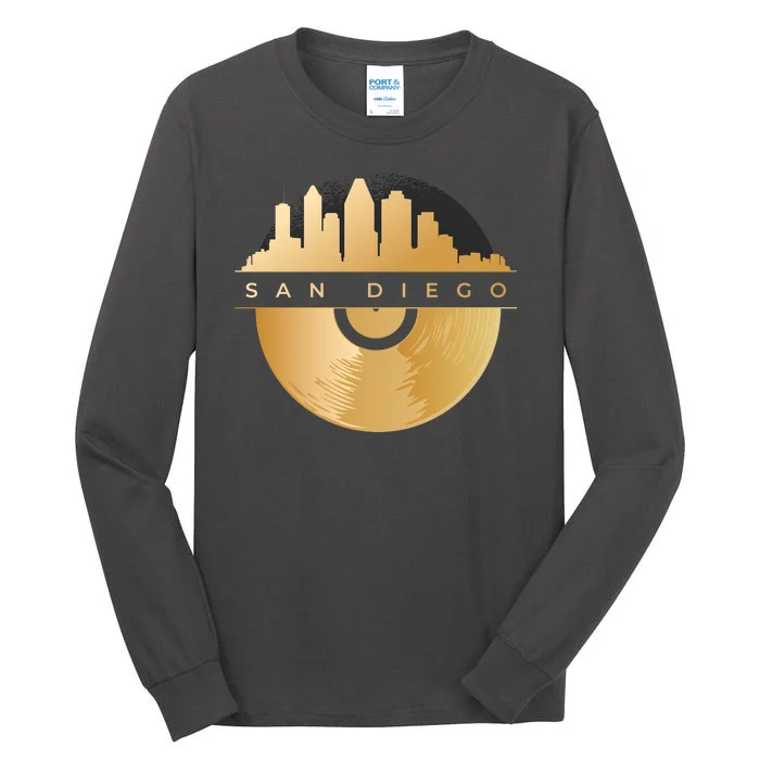 San Diego Vinyl Skyline Tall Long Sleeve T-Shirt