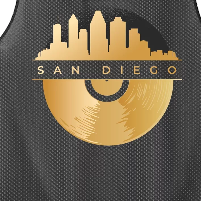 San Diego Vinyl Skyline Mesh Reversible Basketball Jersey Tank