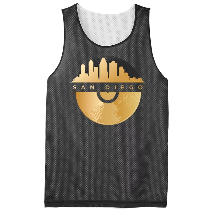 San Diego Vinyl Skyline Mesh Reversible Basketball Jersey Tank