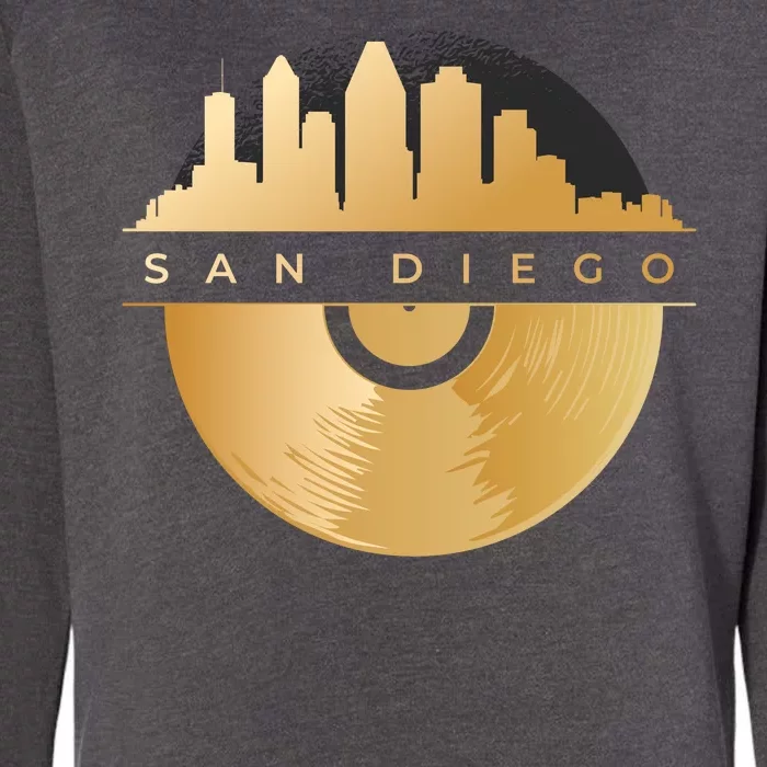 San Diego Vinyl Skyline Womens California Wash Sweatshirt