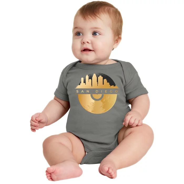 San Diego Vinyl Skyline Baby Bodysuit