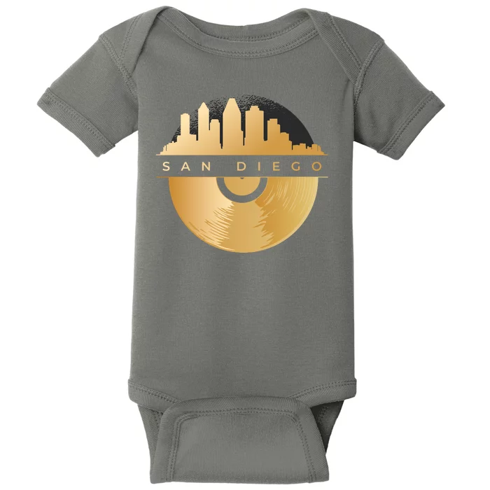 San Diego Vinyl Skyline Baby Bodysuit