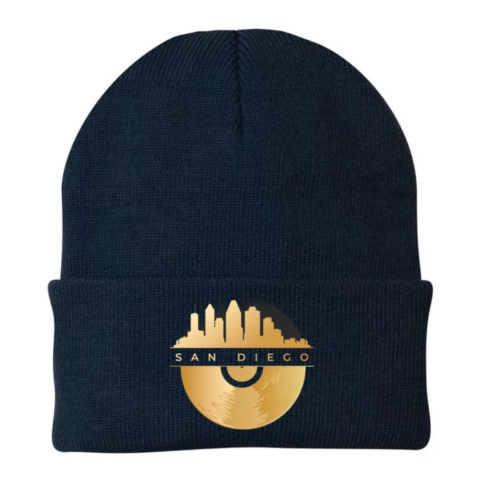 San Diego Vinyl Skyline Knit Cap Winter Beanie