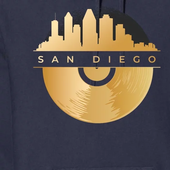 San Diego Vinyl Skyline Premium Hoodie