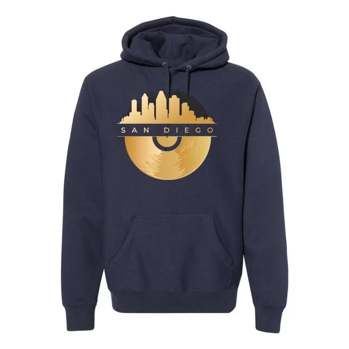 San Diego Vinyl Skyline Premium Hoodie