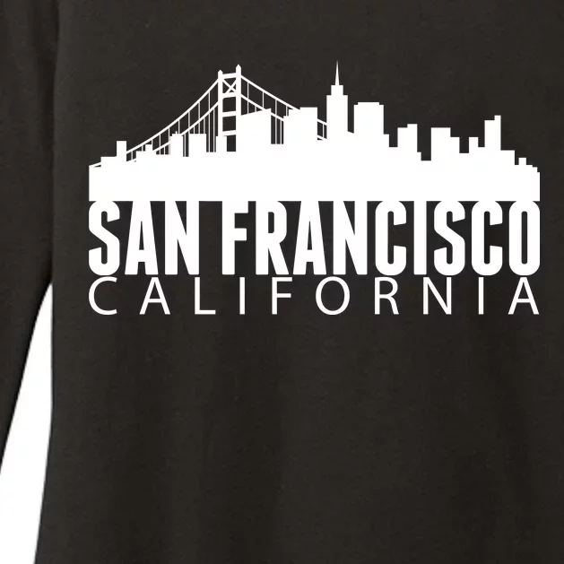 San Francisco California Skyline Womens CVC Long Sleeve Shirt