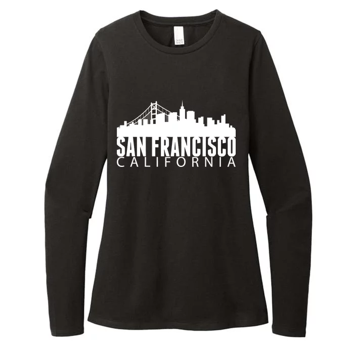 San Francisco California Skyline Womens CVC Long Sleeve Shirt