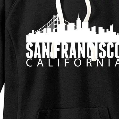 San Francisco California Skyline Women's Fleece Hoodie