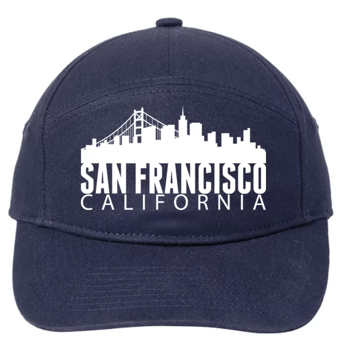 San Francisco California Skyline 7-Panel Snapback Hat