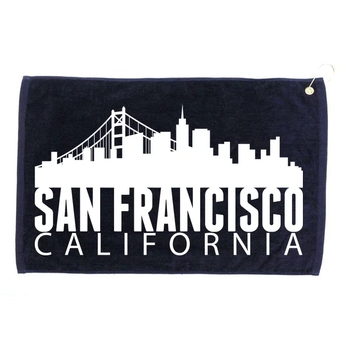 San Francisco California Skyline Grommeted Golf Towel