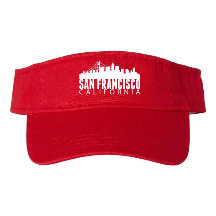 San Francisco California Skyline Valucap Bio-Washed Visor