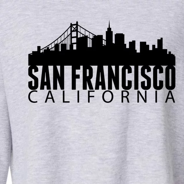 San Francisco California Skyline Cropped Pullover Crew